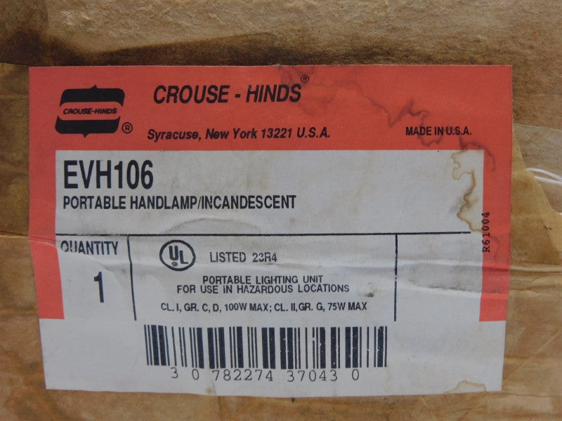 CROUSE-HINDS EVH106 NSFS
