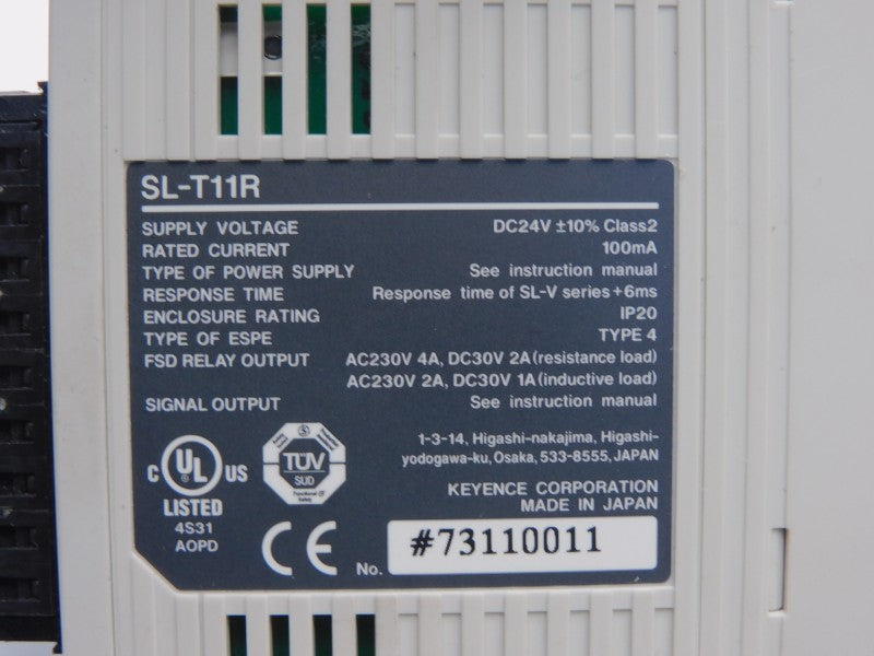 KEYENCE SL-T11R 24VDC 4A NSNP