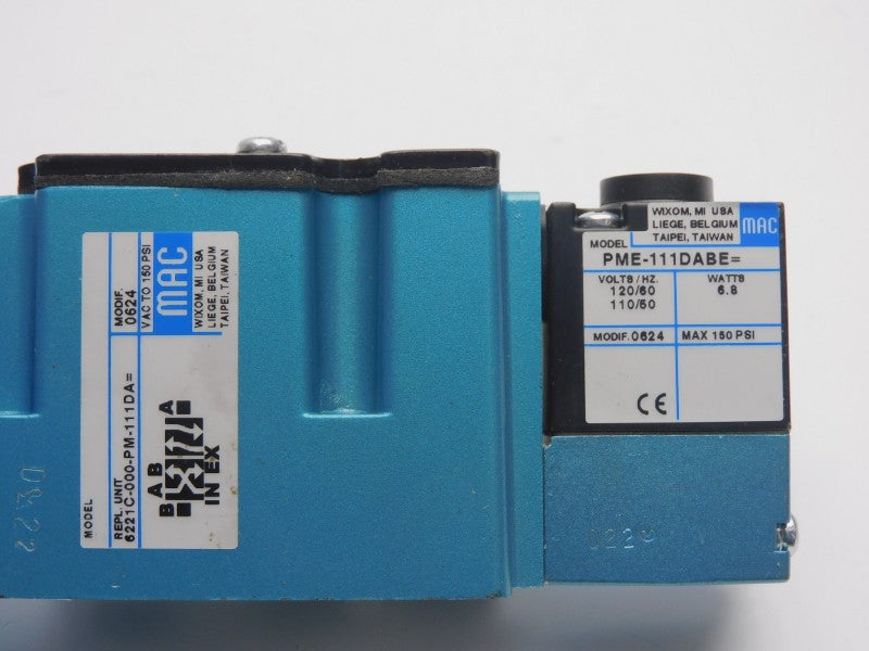 MAC 6221C-000-PM-111DA 110/120V 150PSI NSNP