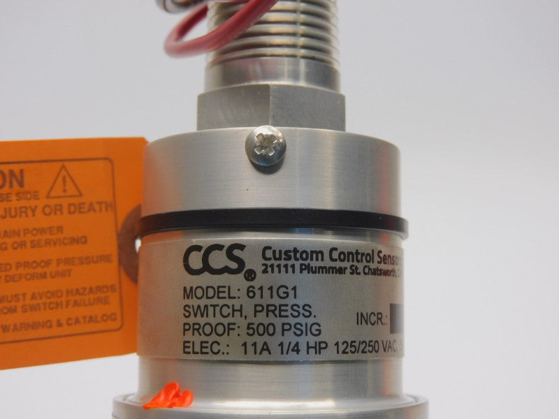 CCS 611G1 125/250VAC 11A 20PSI NSNP