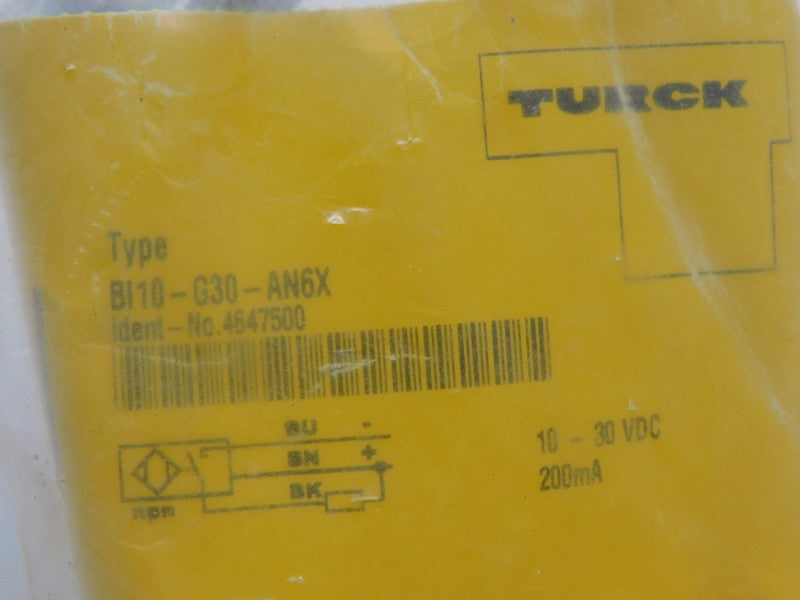 TURCK BI10-G30-AN6X 4647500 10-30VDC NSMP