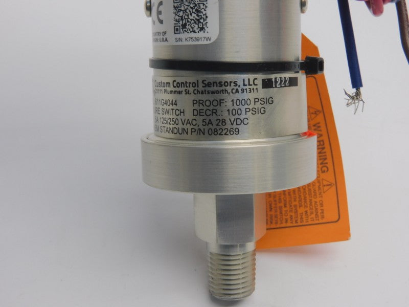 CCS 611G4044 125/250VAC 5A 100PSI NSNP