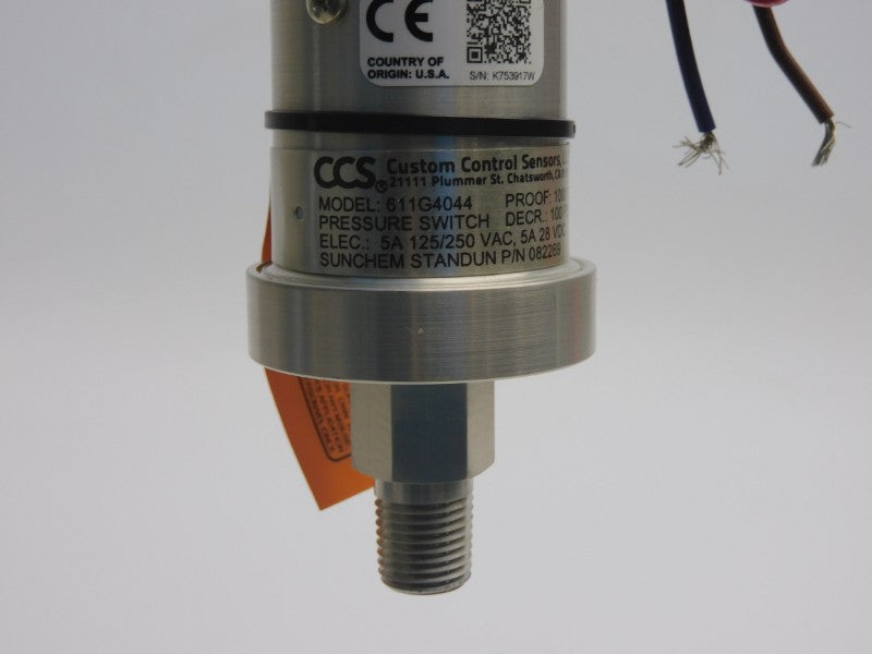 CCS 611G4044 125/250VAC 5A 100PSI NSNP