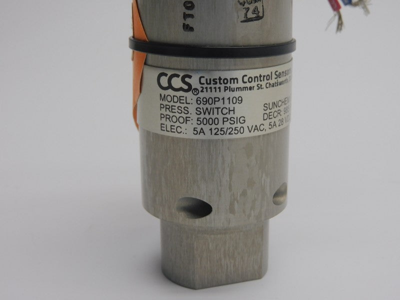 CCS 690P1109 125/250VAC 5A 5000PSI NSNP