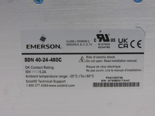SOLA SDN40-24-480C 380-480V 1.6A NSNP