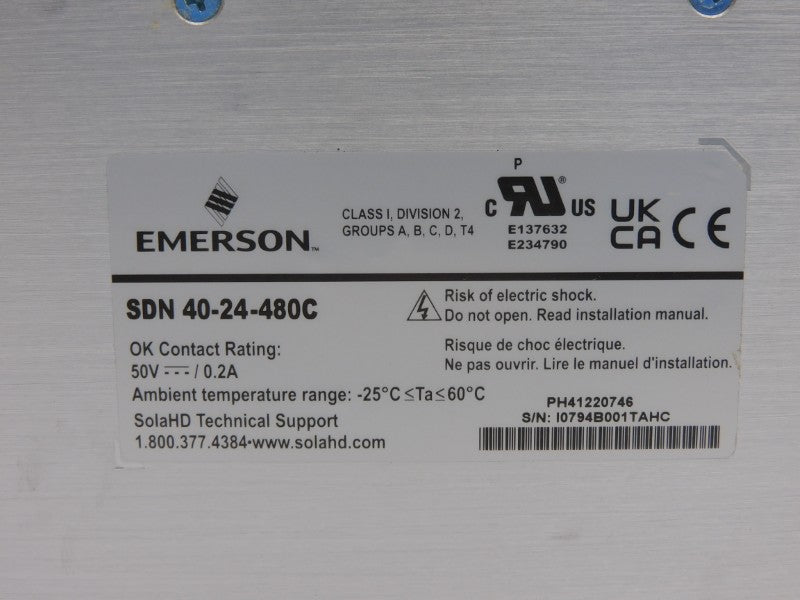 SOLA SDN40-24-480C 380-480V 1.6A NSNP