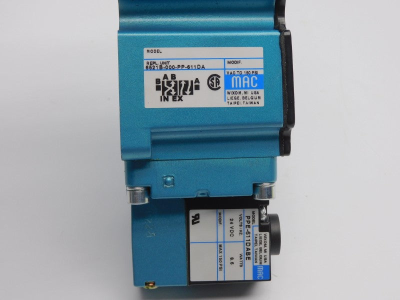 MAC 6521B-000-PP-611DA 24VDC 150PSI NSNP