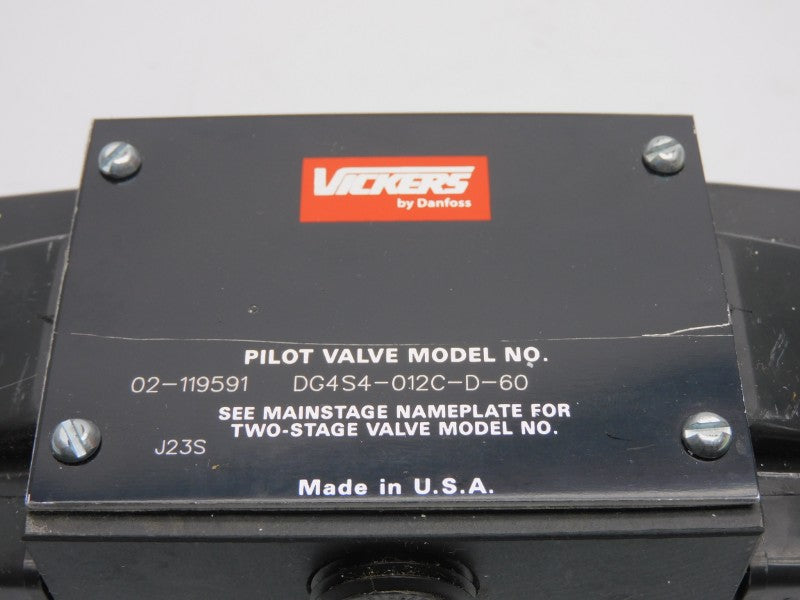 VICKERS DG4S4012CD60 02-119591 220/240V .45/.34A NSNP