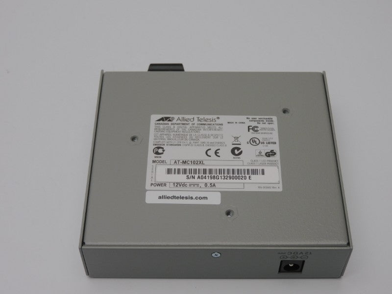 ALLIED TELESIS AT-MC102XL-60 990-000445-60 12VDC 0.5A NSMP