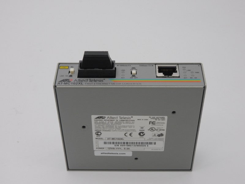 ALLIED TELESIS AT-MC102XL-60 990-000445-60 12VDC 0.5A NSMP
