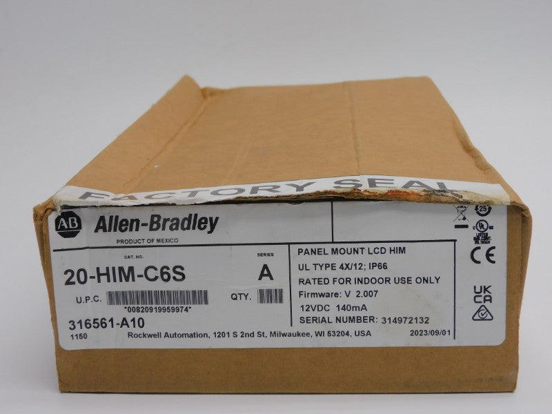ALLEN BRADLEY 20-HIM-C6S SER. A F/W V2.007 12VDC NSMP