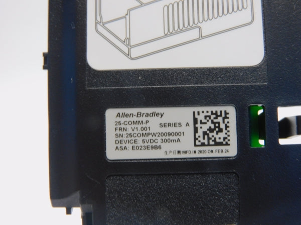 ALLEN BRADLEY 25-COMM-P SER. A F/W V1.001 5VDC (BR/WH) NSMP