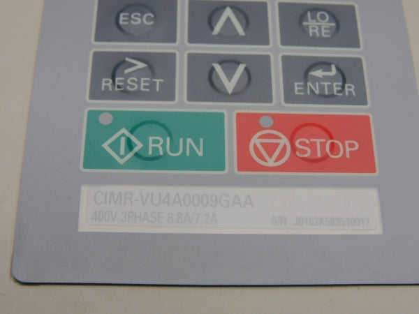 YASKAWA CIMR-VU4A0009GAA 400V 8.8/7.2A UNMP