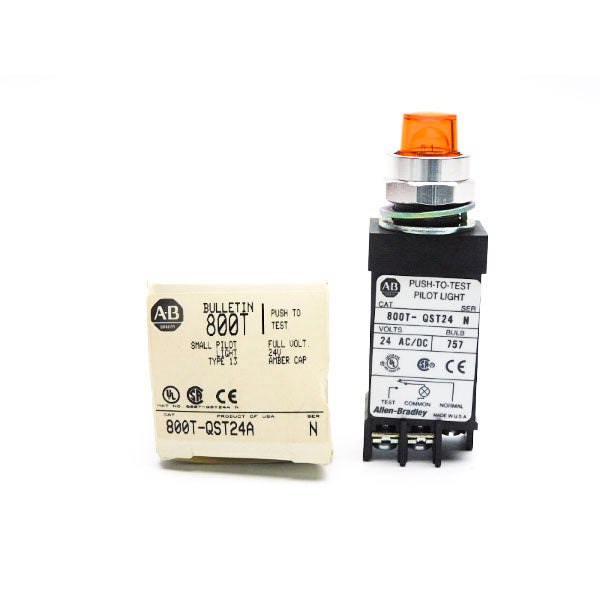ALLEN BRADLEY 800T-QST24A SER. N 24V (WH) NSMP