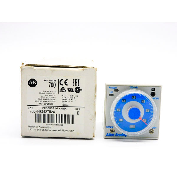 ALLEN BRADLEY 700-HRS42TU24 SER. D 24-48V 5A 0.05S-300H (WH) NSMP