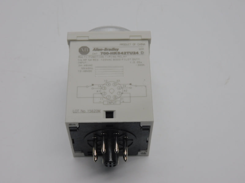 ALLEN BRADLEY 700-HRS42TU24 SER. D 24-48V 5A 0.05S-300H (WH) NSMP
