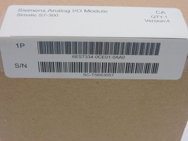 SIEMENS 6ES7334-0CE01-0AA0 VER. 4 NSFS
