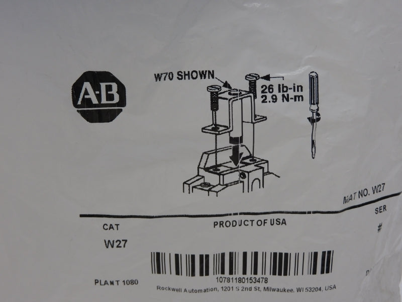 ALLEN BRADLEY W27 NSMP