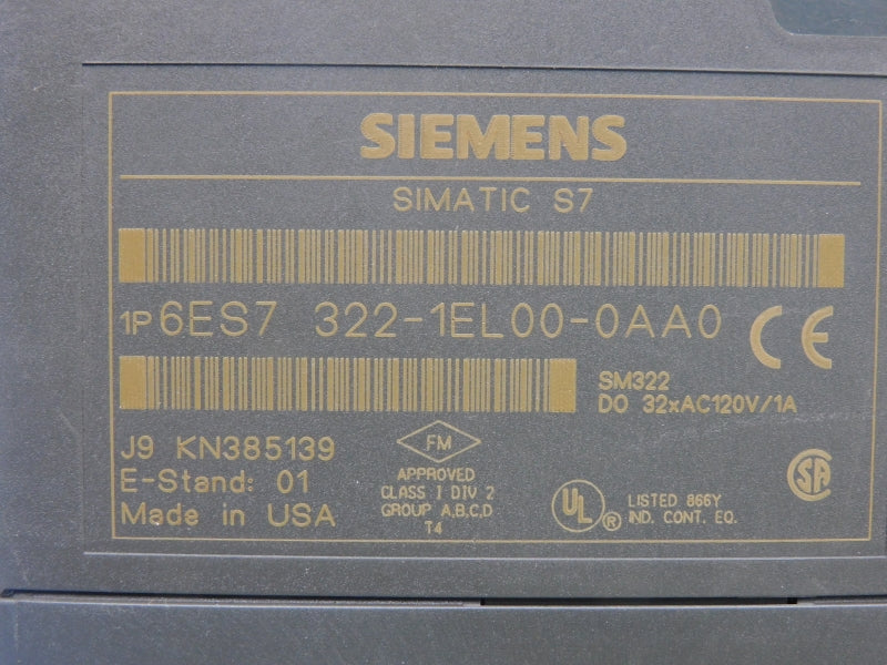 SIEMENS 6ES7322-1EL00-0AA0 120VAC 1A UNMP