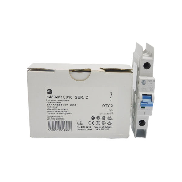 ALLEN BRADLEY 1489-M1C010 SER. D 277V 1A (PKG OF 2) NSMP