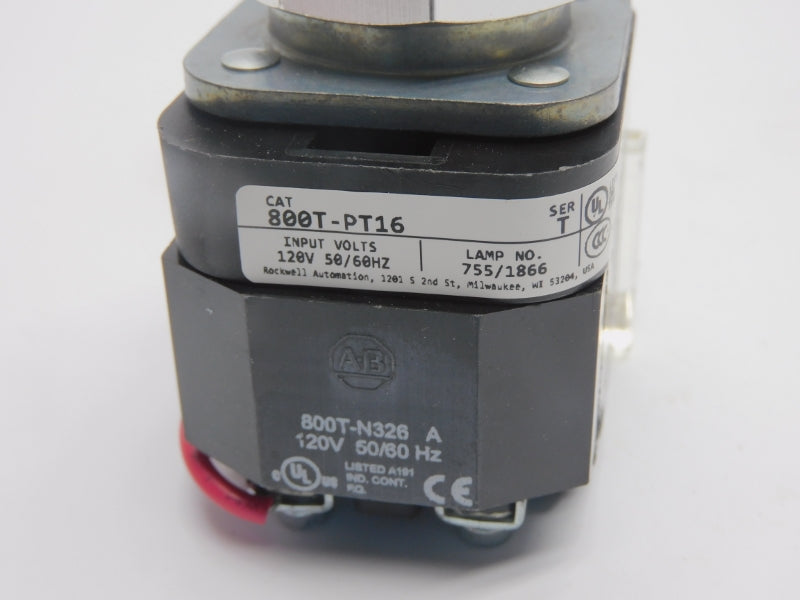 ALLEN BRADLEY 800T-PT16 SER. T (WH) NSMP