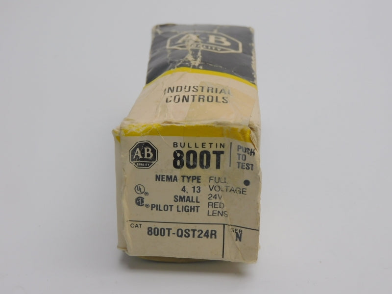 ALLEN BRADLEY 800T-QST24R SER. N 24V (BK/YL) NSMP