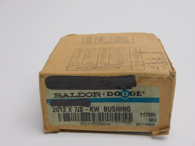 BALDOR 117089 2012 7/8" NSMP