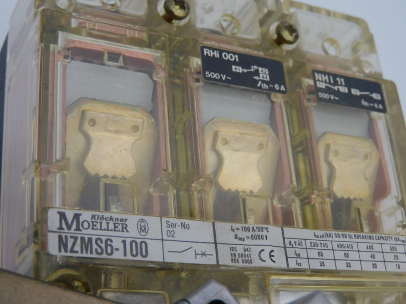 KLOCKNER MOELLER NZMS6-100 690V 100A UNMP