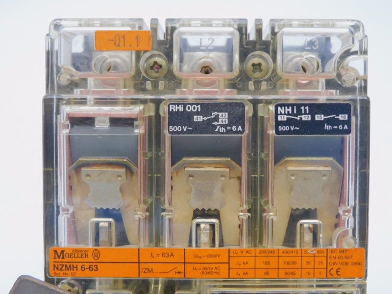 KLOCKNER MOELLER NZMH6-63 690V 63A UNMP