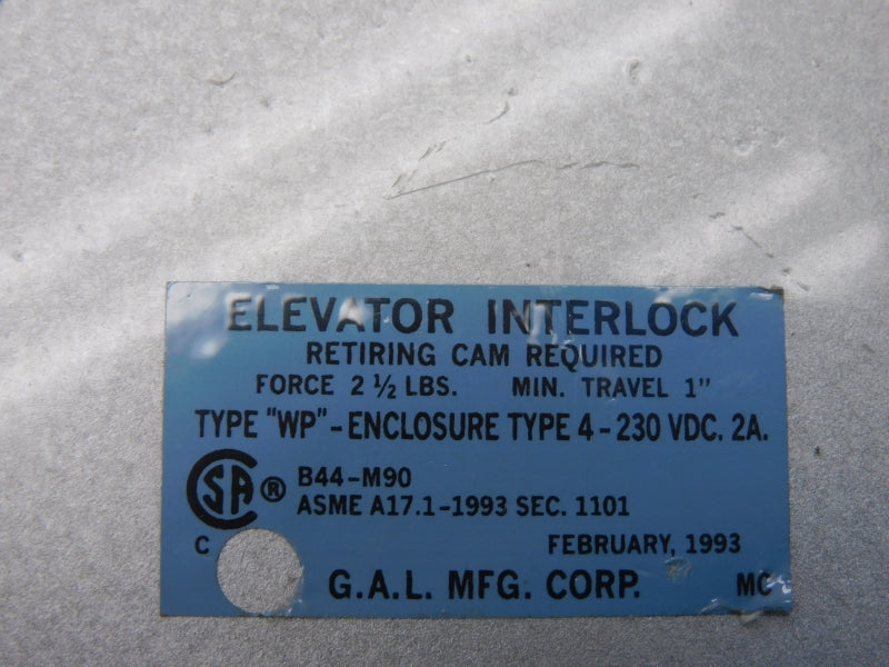 G.A.L WP 4-230VAC 2A NSNP