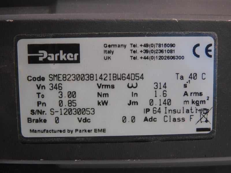 PARKER SME8230038142IBW64D54 UNMP