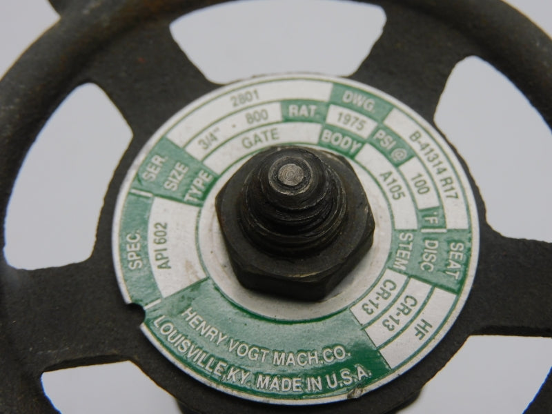 HENRY VOGT B-41314R17 1975PSI 3/4" NSNP