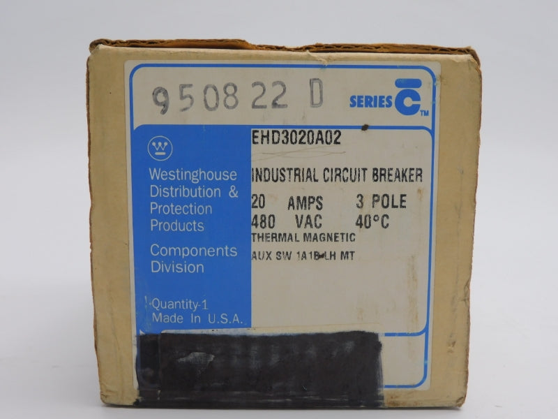 WESTINGHOUSE EHD3020A02 SER. C 480VAC 20A NSMP