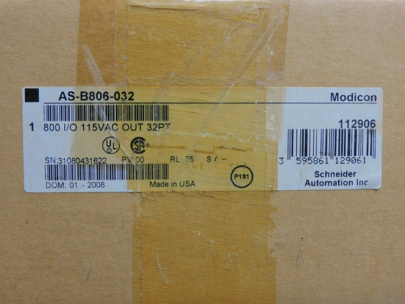 SCHNEIDER AUTOMATION AS-B806-032 115VAC NSMP