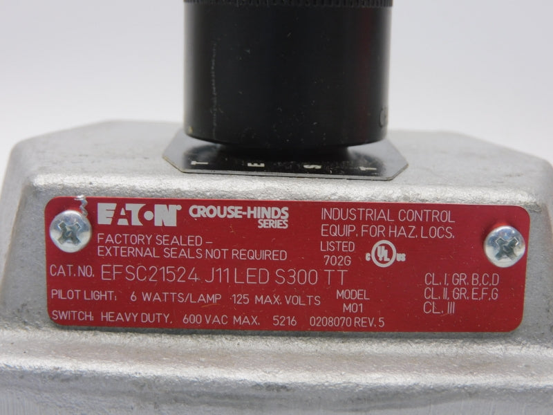 EATON EFSC21524 J11 LED S300 TT 600VAC 3/4" NSMP