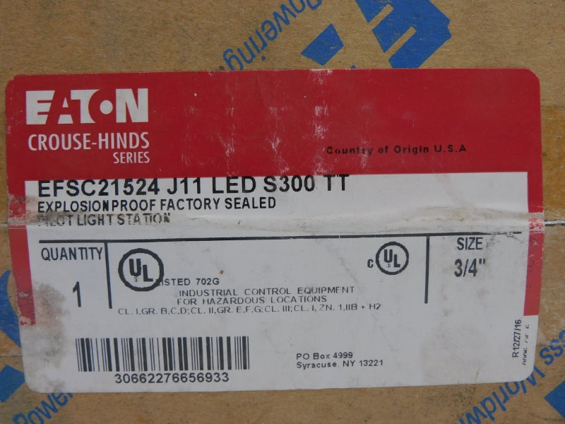 EATON EFSC21524 J11 LED S300 TT 600VAC 3/4" NSMP