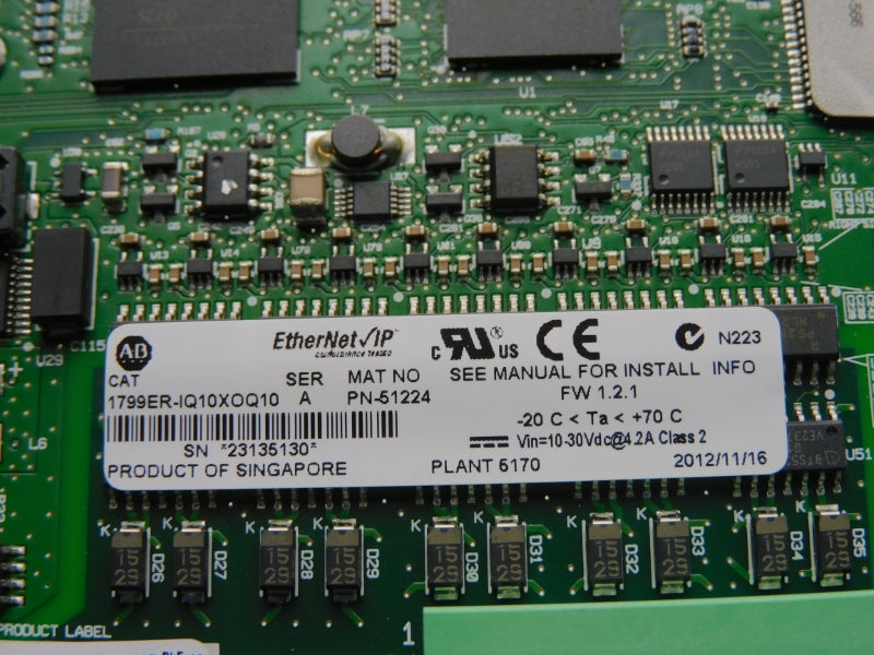ALLEN BRADLEY 1799ER-IQ10XOQ10 SER. A F/W 1.2.1 10-30VDC 4.2A NSNP