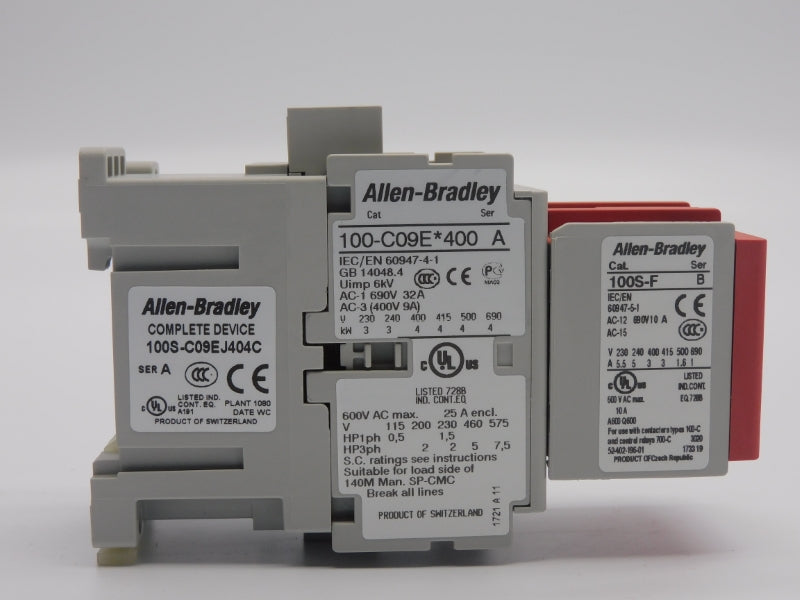 ALLEN BRADLEY 100S-C09EJ404C SER. A 24VDC 32A (BR/WH) NSMP