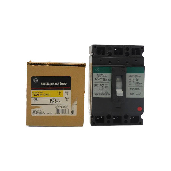 GENERAL ELECTRIC TED134100WL 480VAC 100A NSMP