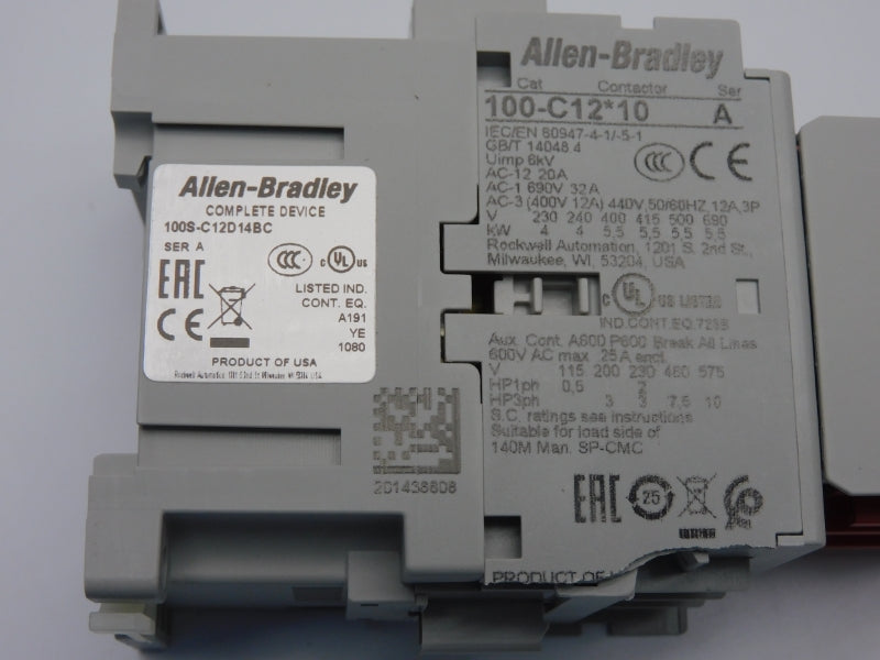 ALLEN BRADLEY 100S-C12D14BC SER. A 110/120V 32A (AS PICTURED) NSNP