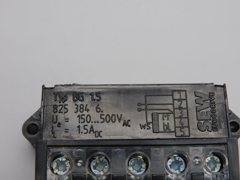 SEW EURODRIVE BG1.5 825 384 6 150-500VAC 1.5A NSNP
