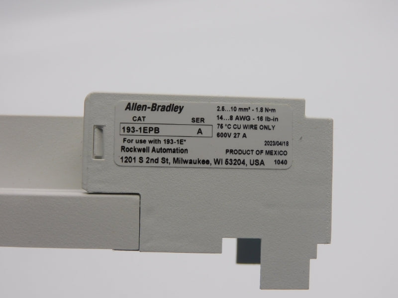 ALLEN BRADLEY 193-1EPB SER. A 600V 27A NSNP