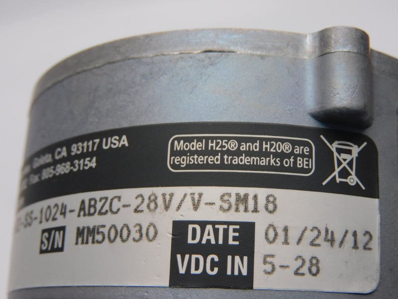 BEI XHS35F-100-R2-SS-1024-ABZC-28V/V-SM18 01070-393 5-28V NSNP