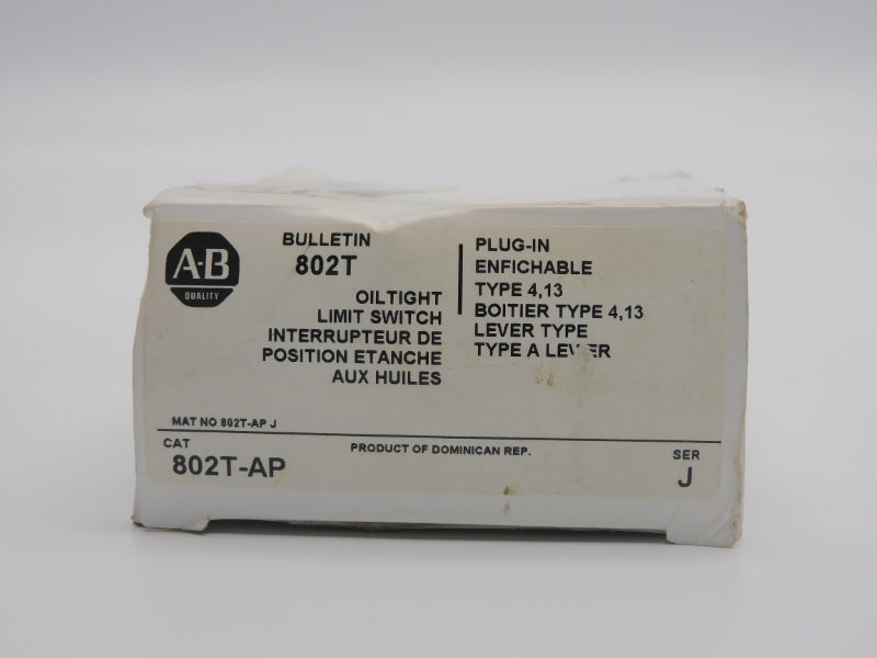 ALLEN BRADLEY 802T-AP SER. J 120-600V 60A (WH) NSMP