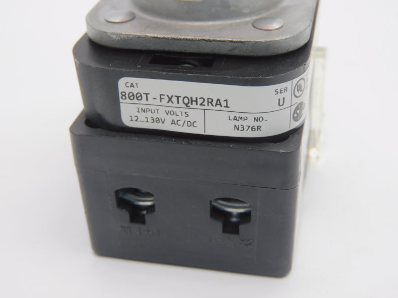ALLEN BRADLEY 800T-FXTQH2RA1 SER. U 12-130VAC/DC (WH) NSMP