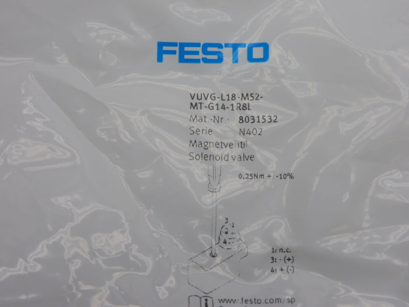 FESTO VUVG-L18-M52-MT-G14-1R8L 8031532 NSMP