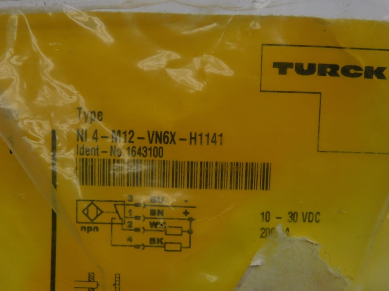 TURCK NI4-M12-VN6X-H1141 16443100 10-30VDC NSMP