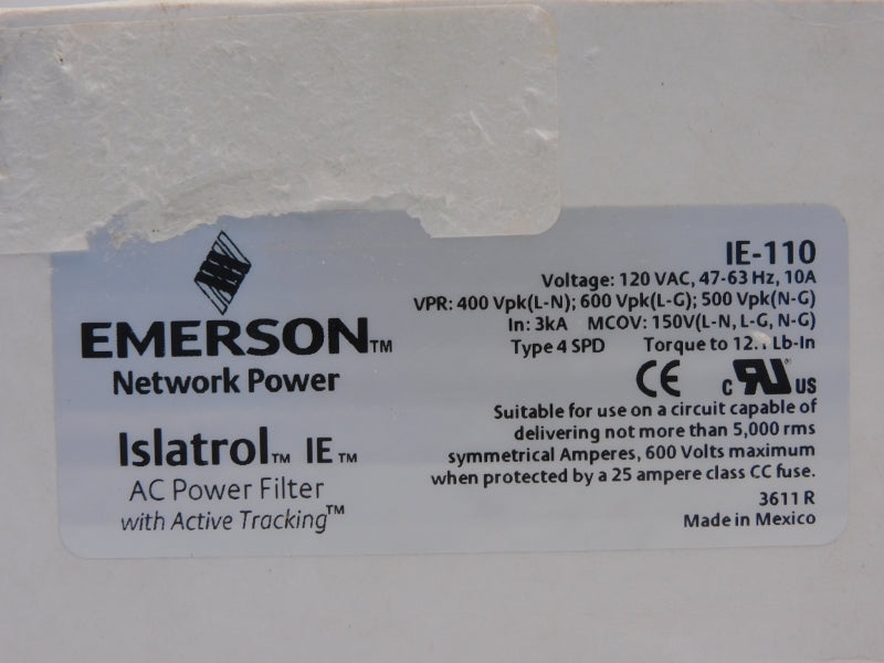EMERSON IE-110 120VAC 10A NSMP