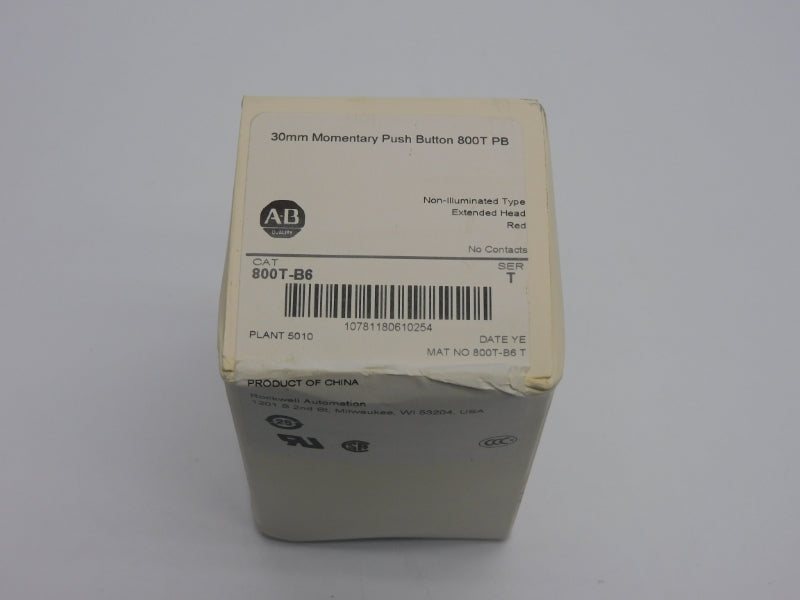 ALLEN BRADLEY 800T-B6 SER. T (WH) NSFS