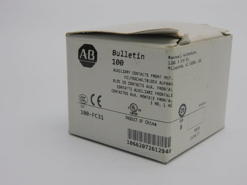 ALLEN BRADLEY 100-FC31 SER. B 690V 10A (WH) NSMP